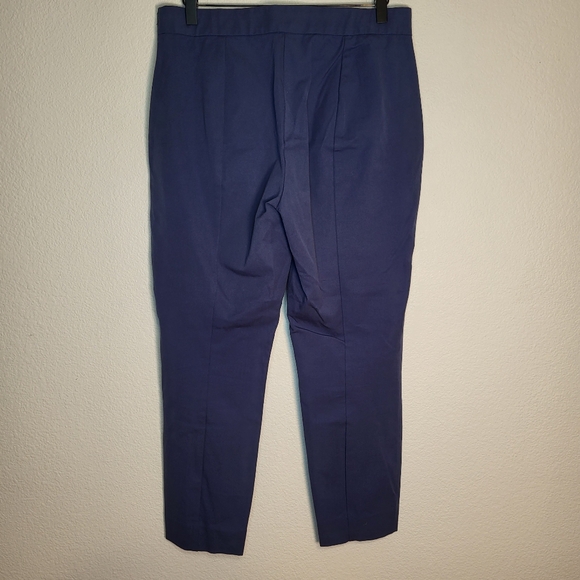NWOT Everlane The Side-Zip Work Pant Navy Blue High Rise Ankle size 2 - Picture 2 of 5
